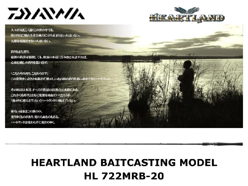 Best Fishing Rod For Clear Water-Daiwa Heartland Baitcasting HL 722MRB-20