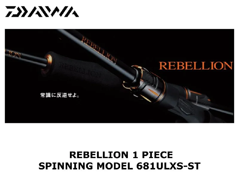 Best Fishing Rod For River Trout-Daiwa Rebellion 1 Piece Spinning 681ULXS-ST