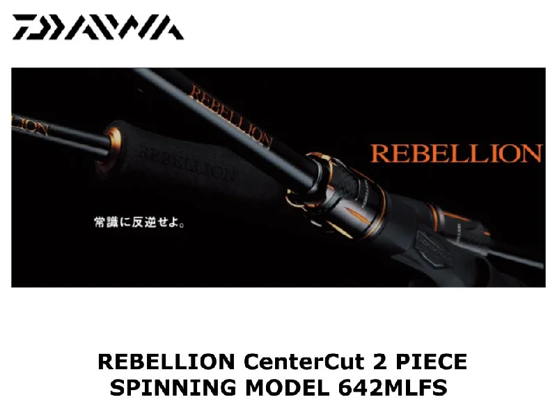 Best Fishing Rod For Beginners On A Budget-Daiwa Rebellion Center Cut 2 Piece Spinning 642MLFS