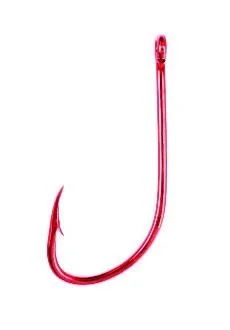 Best Fish Hooks For Catching Bluegill-Eagle Claw Offset Red Hook 8ct Size 2