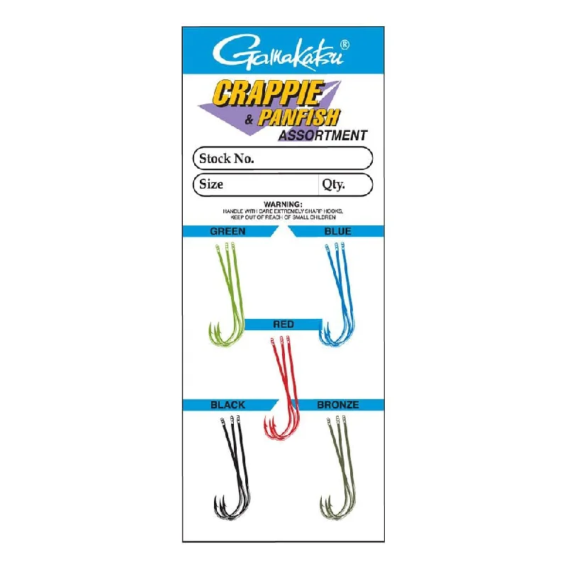 Best Fish Hooks For Walleye-Gamakatsu Crappie & Panfish Assortment Hooks