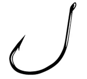 Fish Hooks For Fishing In Shallow Waters-Gamakatsu Drop Shot Hook Black 25ct Size 1-0