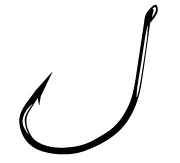 Fish Hooks For Jig Heads-Gamakatsu Drop Shot Hook Black Size 1/0 6ct