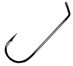 Best Fish Hooks For Shark Fishing-Gamakatsu Flat Eye Jig Hook 60 Rnd Bend Lite Wire 25ct Size 5-0