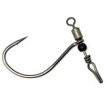 Fish Hooks For Catching Grouper-Gamakatsu G-Finesse Swivel Shot DS NSB Size 1-0 3ct