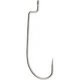 Fishing Hooks With Needlepoint Design-Gamakatsu Offset Worm Hook Bronze 25ct Size 1