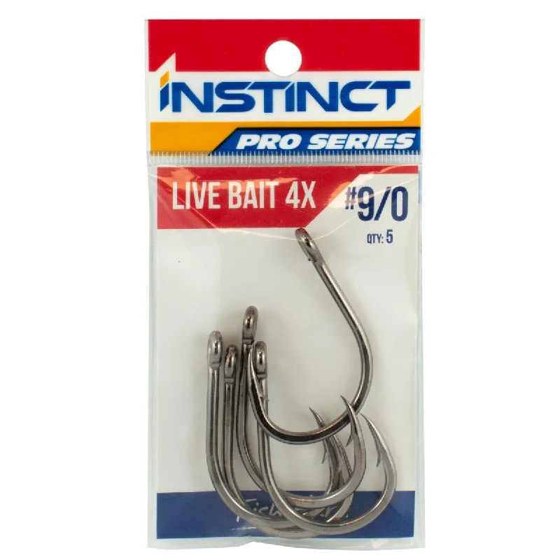 Fish Hooks For Catching Spotted Seatrout-Instinct Pro 4X Live Bait Hook