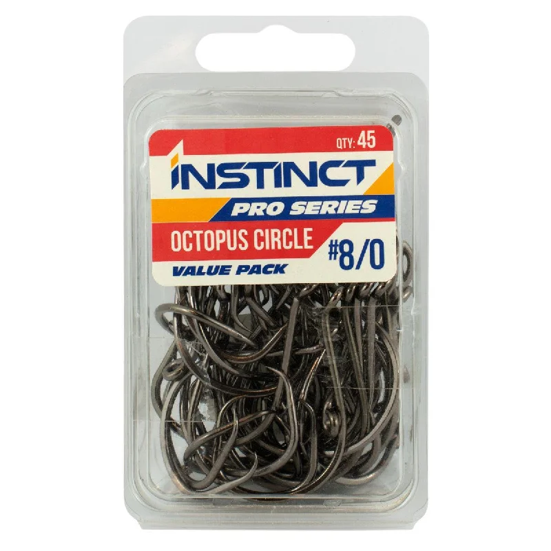 Best Fish Hooks For Catching Grouper-Instinct Pro Octopus Circle Hook Value Pack