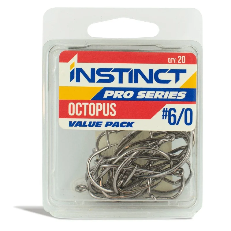 High-Durability Fish Hooks For Saltwater Use-Instinct Pro Octopus Hook Value Pack