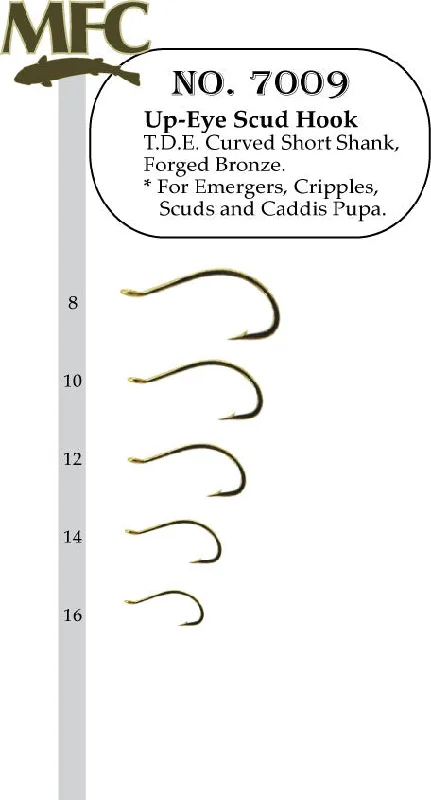 Fish Hooks For Fishing In Murky Waters-Montana Fly Company Up Eye Scud Hook 7009 - 100 Pack