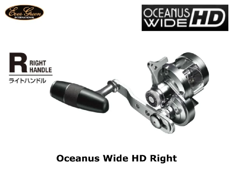 Spinning Reel For Long Casting-Evergreen Oceanus Wide HD Right