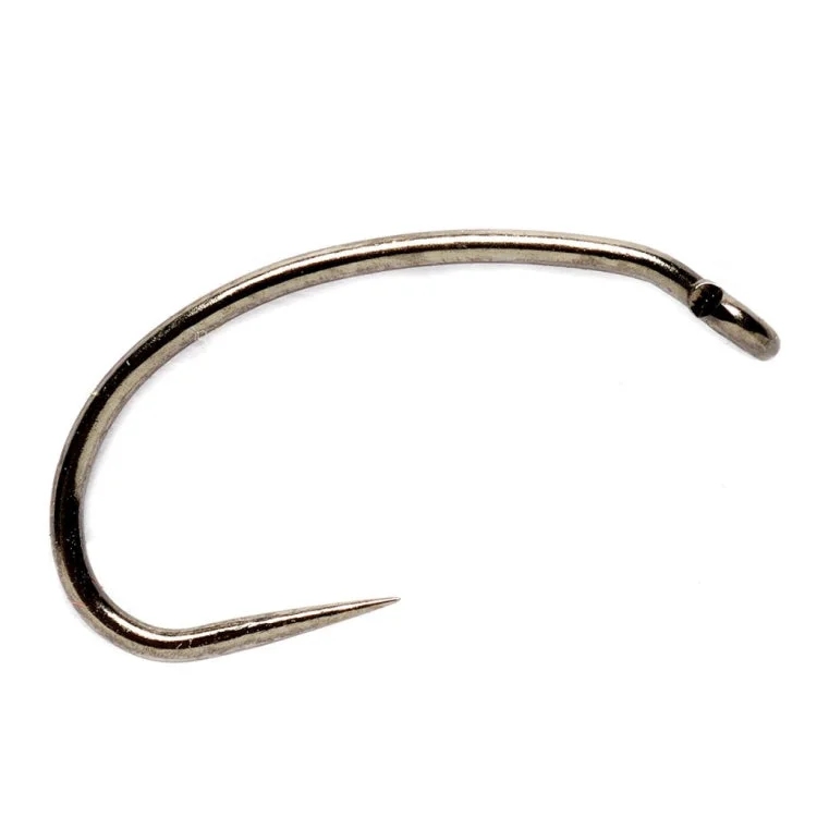 Fish Hooks For Catching Piranha-Osprey VH252 Barbless Lightweight Grub Hooks - Black Nickel