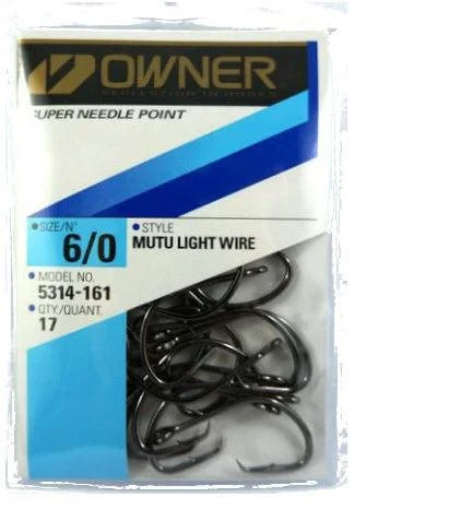 Fishing Hooks For Professional Anglers-Owner 5314 Mutu Light Circle Hooks Pro Pack