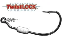 Fish Hooks For Fast Retrieval Techniques-Owner Hook WeightedTwistlock Siz 5/0-1/8 3ct