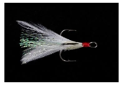 Best Fish Hooks For Riverbank Fishing-Owner Tournament Treble White/Red Flash 2ct Size 4