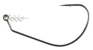 Fish Hooks For Big Fish With Strong Fights-Owner Twist Lock Finesse Hook Black Size 2 4ct