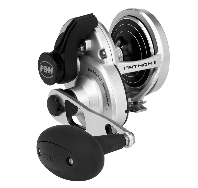 Fishing Reel For Deep Sea Fishing-Penn Fathom II Single Speed Overhead Reel