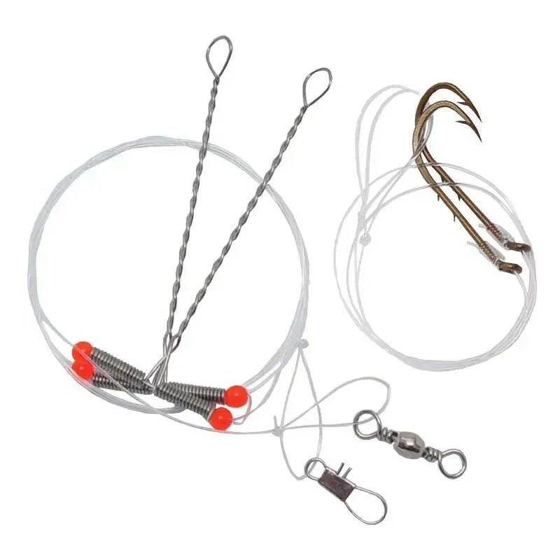 Ultra-Sharp Fish Hooks For Better Performance-COMPAC Pickerel Rig #1/0