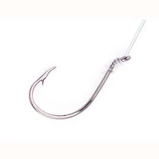 Premium Fish Hooks For Hard-Fighting Fish-Pucci Octopus Hooks- Snelled Nickle Size 1-0 6-pack 24-ctn