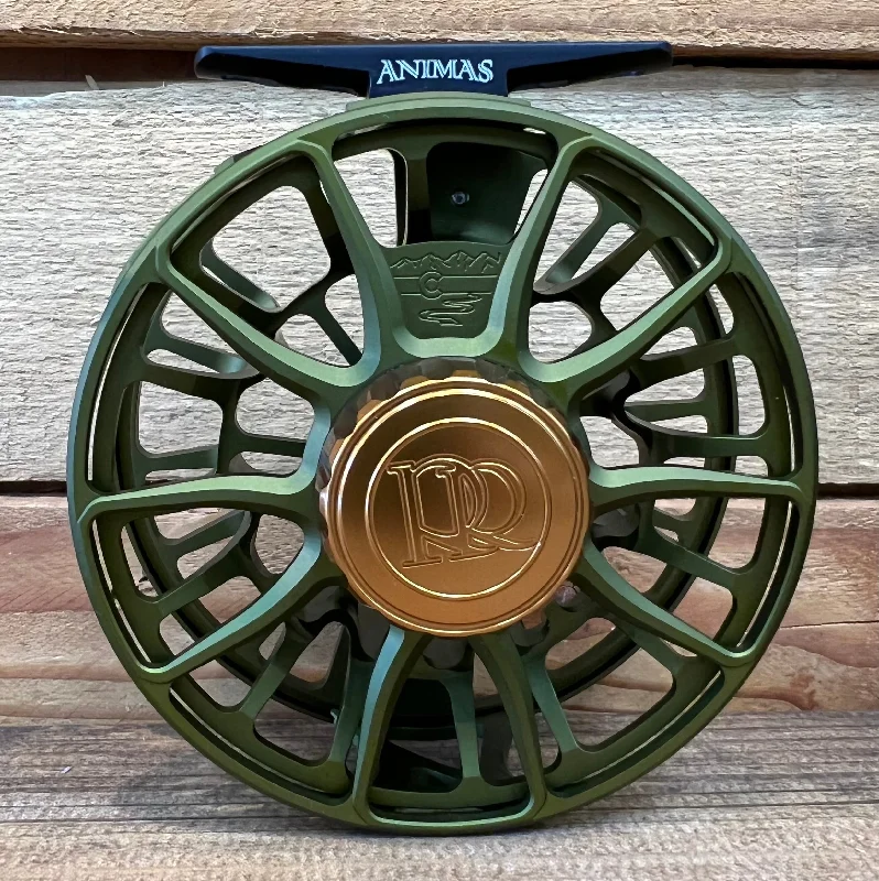 High Performance Fishing Reel-Ross Animas Fly Reel - 4/5 WT - Matte Olive - Made in USA