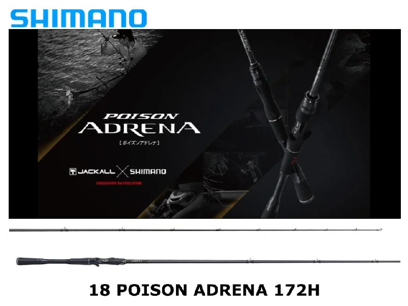 Best Fishing Rod For Smallmouth Bass-Shimano 18 Poison Adrena 172H Power Versatile