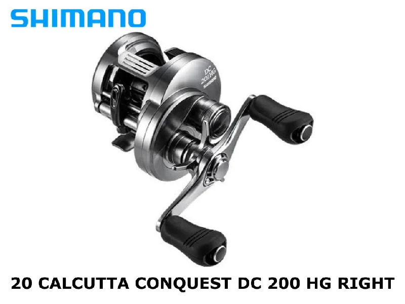 Baitcasting Reel For Heavy Tackle-Shimano 20 Calcutta Conquest DC 200 HG Right