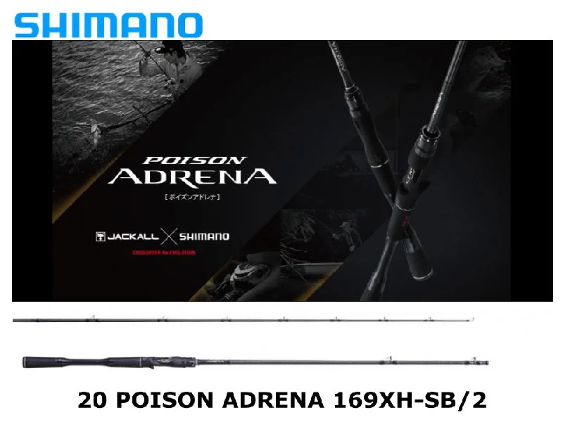 Best Fishing Rod For River Fishing-Shimano 20 Poison Adrena 169XH-SB/2 Exude Power