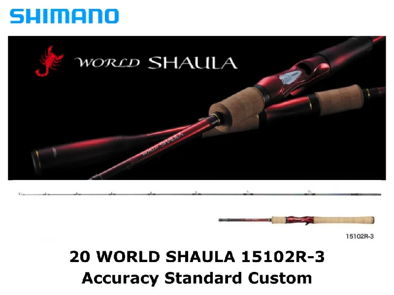 Versatile Fishing Rod For Various Techniques-Pre-Order Shimano 20 World Shaula Baitcasting 15102R-3 Accuracy Standard Custom