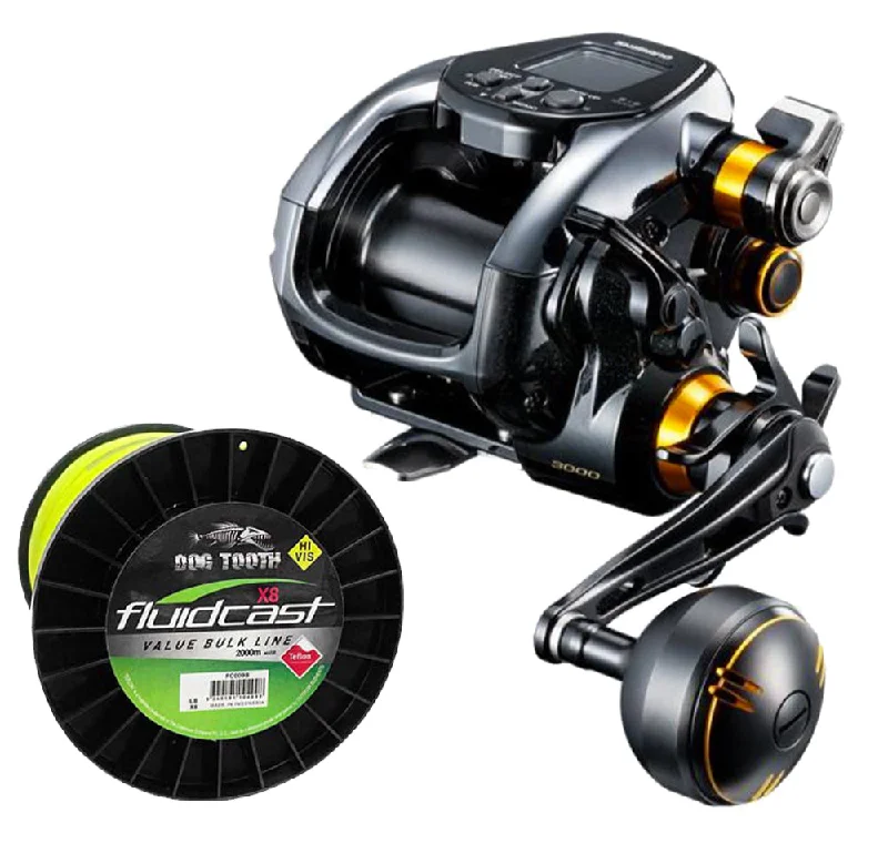 Reel For Quick Hookset-Shimano Beastmaster 9000B Electric Reel With Line