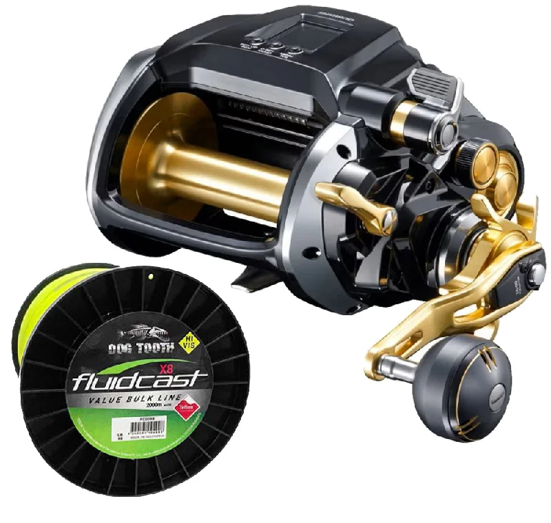 Fishing Reel For Fishing From Shore-Shimano Beastmaster MD 12000 Electric Reel with Line