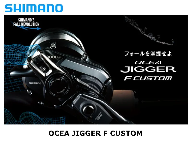 Compact Fishing Reel For Travel-Shimano Ocea Jigger F Custom 1001HG Left