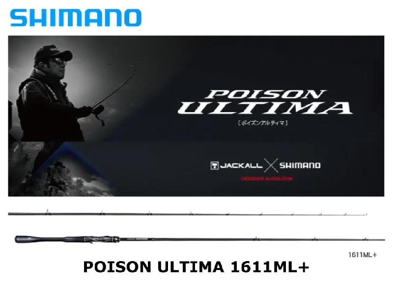 Fishing Rod For Deep Water Fishing-Shimano Poison Ultima Baitcasting Model 1611ML+ Torzite