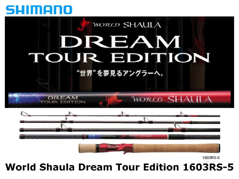 Fishing Rod For Deep Sea Fishing-Pre-Order Shimano World Shaula Dream Tour Edition Baitcasting 1603RS-5