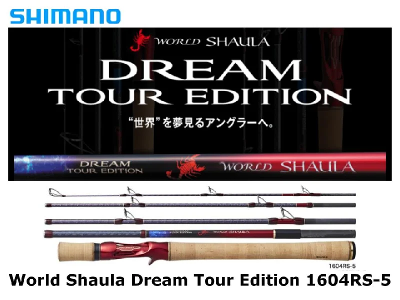 Best Fishing Rod For Bass-Shimano World Shaula Dream Tour Edition Baitcasting 1604RS-5