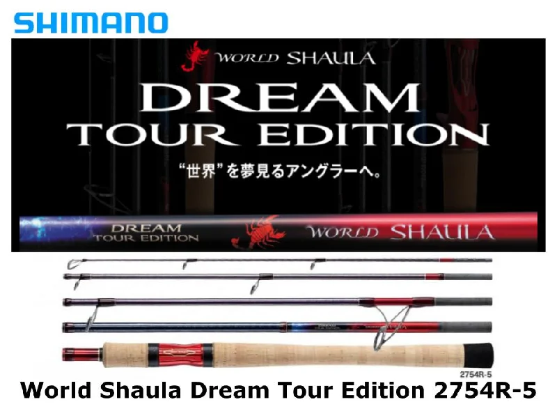 Spinning Fishing Rod For Freshwater-Shimano World Shaula Dream Tour Edition Spinning 2754R-5