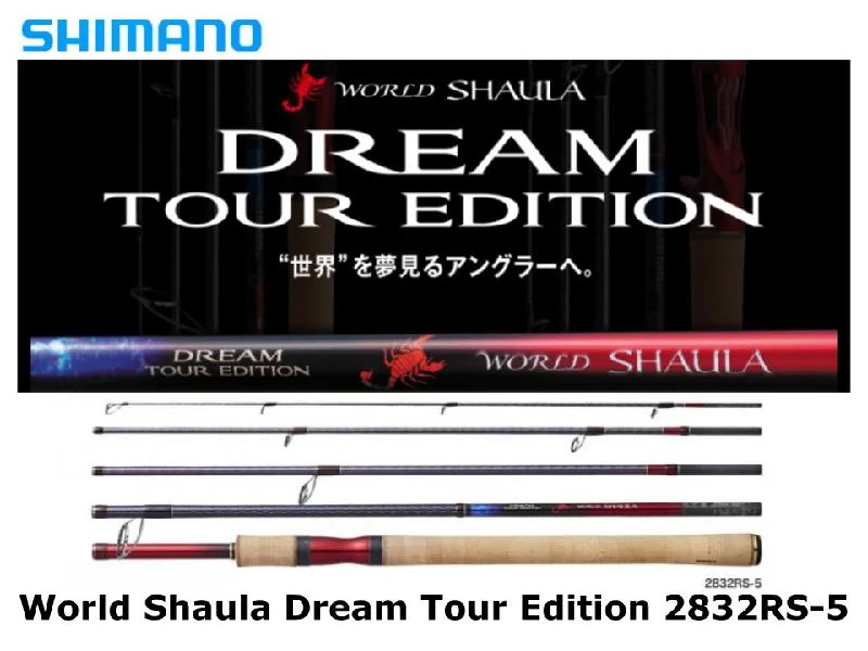 Best Fishing Rod For Saltwater-Pre-Order Shimano World Shaula Dream Tour Edition Spinning 2832RS-5