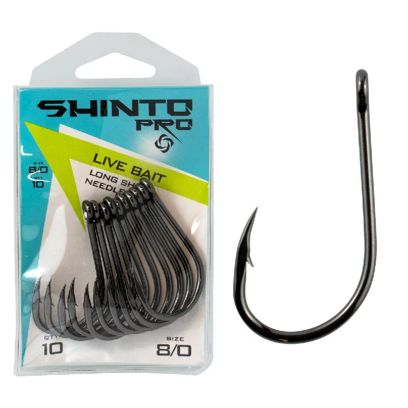 High-Performance Fish Hooks For Professional Anglers-Shinto Pro Live Bait Long Shank Hook