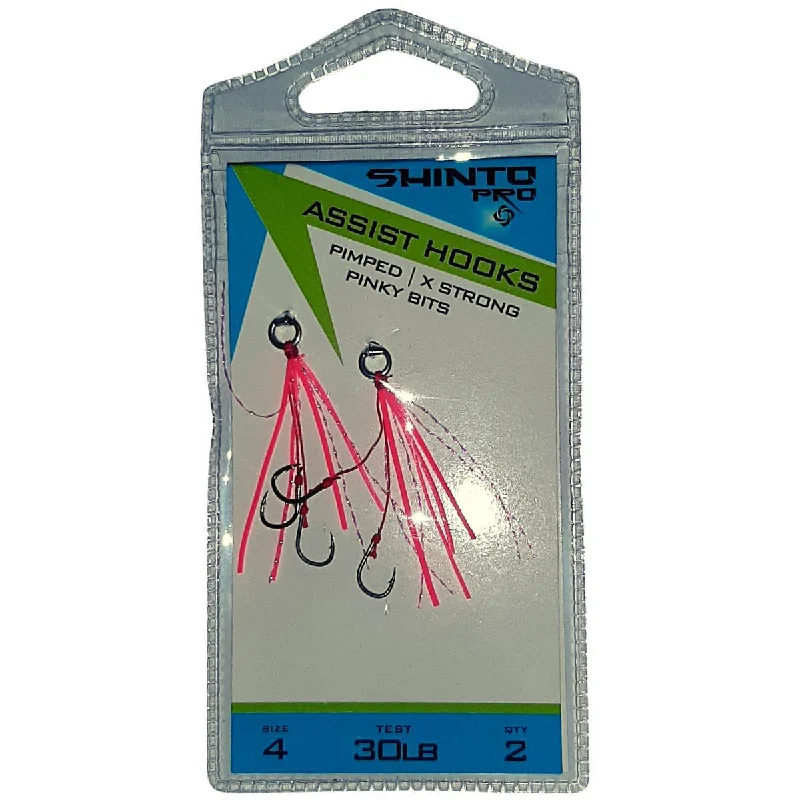 Fish Hooks For Saltwater Fishing On The Shore-Shinto Pro Micro Assist Hooks Offset Double