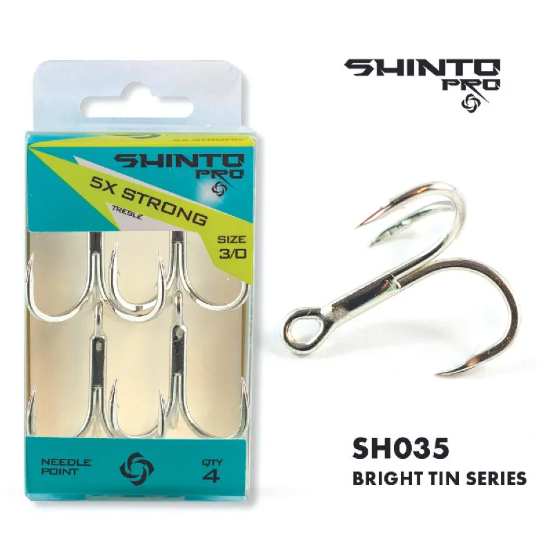 Best Fish Hooks For Baitcasting Rods-Shinto Pro Treble 3X Matte Tin