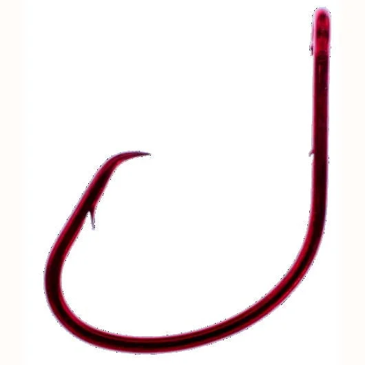 Fish Hooks For Precision Casting-Tru Turn Boss Kat Hook Dead Red Hook 1/0 18ct