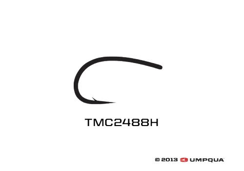 Premium Fish Hooks For Professional Anglers-Umpqua Tiemco TMC 2488H Hooks - QTY 100 Pack - Fly Tying - Nymph