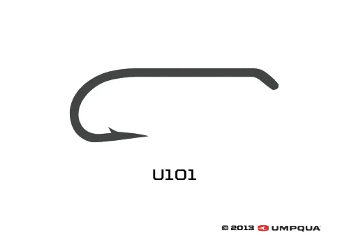 Best Fish Hooks For Walleye-Umpqua U-Series U101 Nymph Tying Hooks 50-pack - Fly Fishing