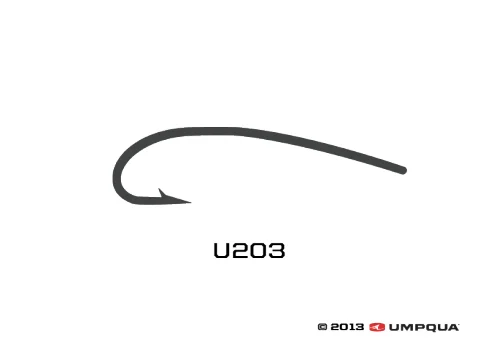 Circle Fish Hooks For Catching Catfish-Umpqua U-Series U203 Curved Nymph Fly Tying Hooks