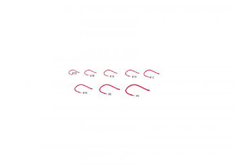 Fishing Hooks For Big Fish In Rocky Areas-Umpqua U004 Red Hooks