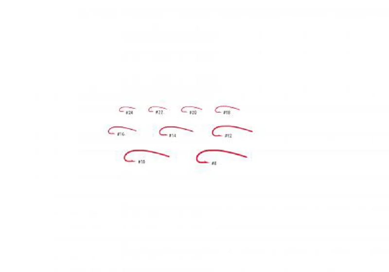 Fish Hooks For Catching Mullet-Umpqua U203 Red Hooks