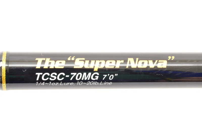 Spinning Rod For All Water Types-Used Evergreen Tactics TCSC-70MG The Super Nova