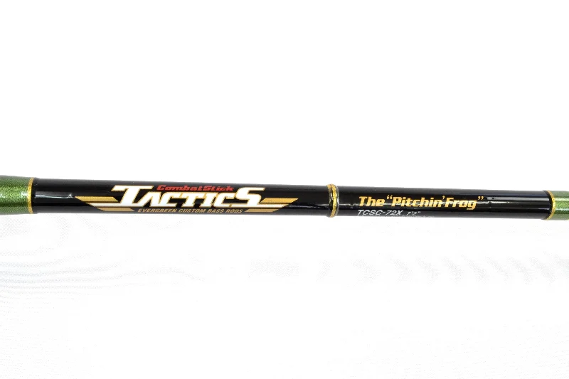 Premium Fishing Rod For Long Casts-Used Evergreen Tactics TCSC-72X Pitchin' Frog