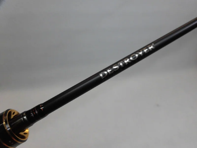 Fishing Rod For Beach Fishing-Used Megabass 16 Destroyer Baitcasting F3-61X Speed Tip Custom