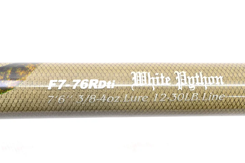 Best Fishing Rod For Coastal Regions-Used Megabass Orochi Huge Contact F7-76RDTi White Python