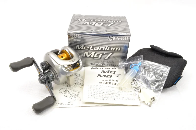 Top Spinning Reel For Fast Retrieval-Used Shimano 07 Metanium Mg7 Right